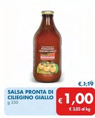 Salsa Pronta Di Ciliegino Giallo