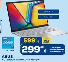 Asus - Notebook F1504ZA-NJ1259W
