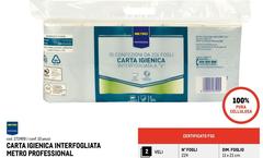 Pura - Metro Professional - Carta Igienica Interfogliata