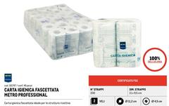 Metro Professional - Carta Igienica Fascettata