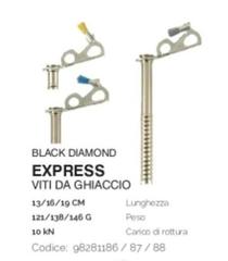 Black Diamond Express Viti Da Ghiaccio