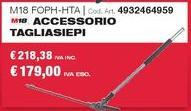 Milwaukee - Accesorios Tagliasiepi 