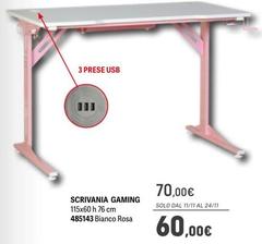 Scrivania Gaming
