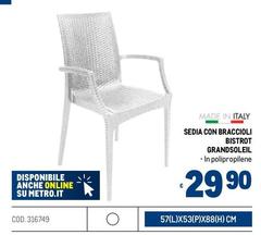 Grandsoleil - Sedia Con Braccioli