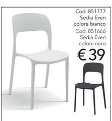 Sedia Even Colore Bianco