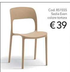 Sedia Even Colore Tortora 