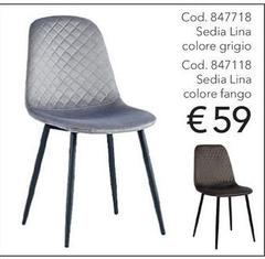 Sedia Lina Colore Grigio