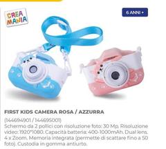 Crea Mania - First Kids Camera Rosa/Azzurra