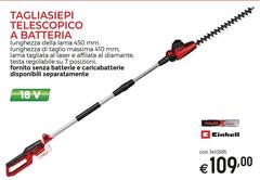 Einhell - Tagliasiepi Telescopico A Batteria