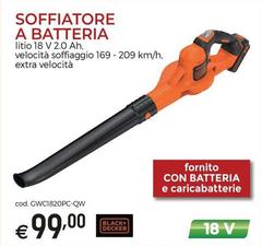 Black & Decker - Soffiatore A Batteria