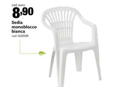 Sedia Monoblocco Bianca
