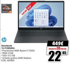 HP - Notebook 15-FC0058NL