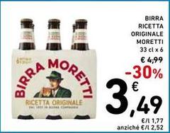 Moretti - Birra Ricetta Originale
