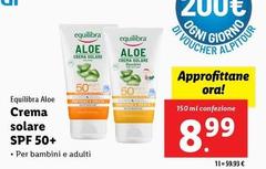 Equilibra Aloe - Crema Solare Spf 50+