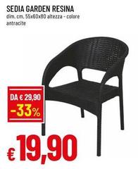 Sedia Garden Resina