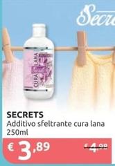 Secrets - Additivo Sfeltrante Cura Lana