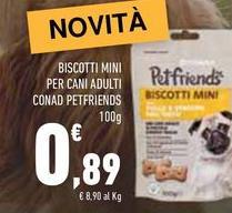 Conad - Biscotti Mini Per Cani Adulti Petfriends