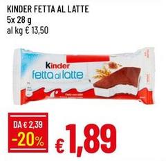 Kinder - Fetta Al Latte