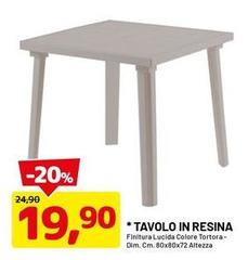 Tortora - Tavolo In Resina