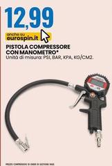 Su - Pistola Compressore Con Manómetro