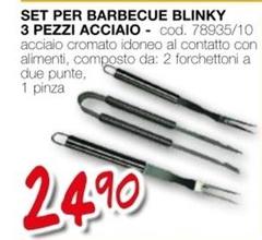 Set Per Barbecue Blinky 3 Pezzi Acciaio