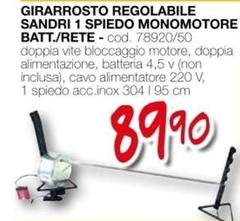 Girarrosto Regolabile Sandri 1 Spiedo