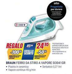 Braun - Ferro Da Stiro A Vapore SI3041GR