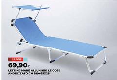 Le Cose - Lettino Mare Alluminio Anodizzato