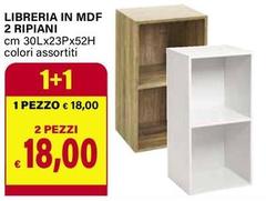 Libreria In Mdf 2 Ripiani