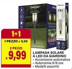 Beper - Lampada Solare A Led Da Giardino
