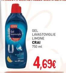 Crai - Gel Lavastoviglie Limone