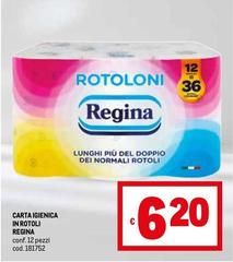 Regina - Carta Igienica In Rotoli