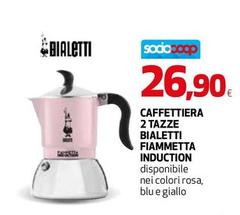 Bialetti - Caffettiera 2 Tazze Fiammetta Induction
