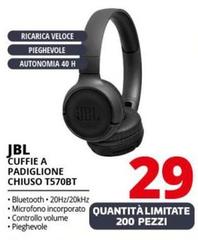 Jbl - Cuffie A Padiglione Chiuso T570bt