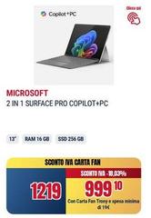Microsoft - 2 In 1 Surface Pro Copilot+pc