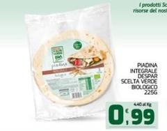 Despar - Piadina Integrale Scelta Verde Biologico