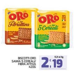 Oro saiwa - Biscotti Oro Saiwa 5 Cereali/ Fibra Attiva