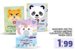 Heaven - Maschera Viso 7th Unicorno Yuzu/Gatto Cettolio/Panda Cocco