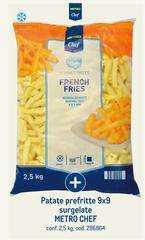 Metro chef - Patate Prefritte 9x9 Surgelate