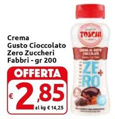 Fabbri - Crema Gusto Cioccolato Zero Zuccheri