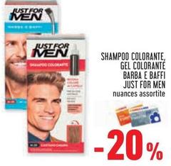 Just For Men - Shampoo Colorante, Gel Colorante Barba E Baffi