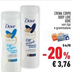 Dove - Crema Corpo Body Love
