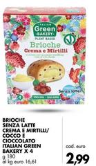 Green - Brioche Senza Latte Crema E Mirtilli/Coccolato Cioccolato Italian  Bakery