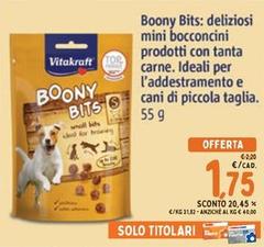 Vitakraft - Boony Bits: Deliziosi Mini Bocconcini Prodotti Con Tanta Carne. Ideali Per L'Adestramento E Cani Di Piccola Taglia