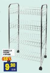 Carrello Cucina 4 Ripiani