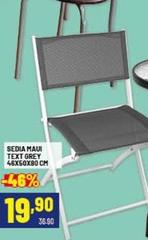 Sedia Maui Text Grey