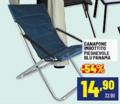 Canapone Imbottito Pieghevole Blu Panama