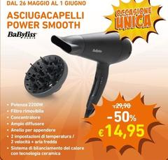 Babyliss - Asciugacapelli Power Smooth
