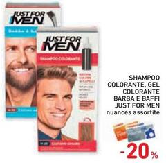 Just For Men - Shampoo Colorante, Gel Colorante Barba E Baffi