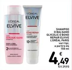 L'Oreal Paris - Shampoo O Balsamo Glycolic O Bond Repair Elvive